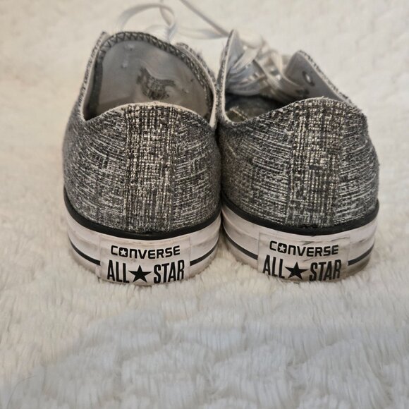 Chuck's - Women's Size 10 - Pre-owned Grey/Silver/White - Picture 3 of 6